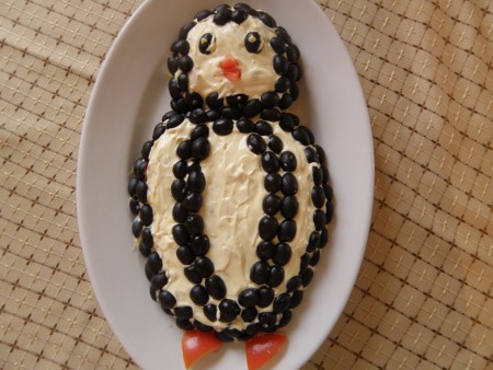 Pingvin saláta (rákrudacska saláta)