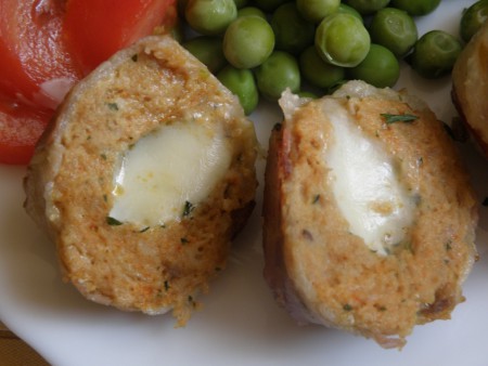 Mozzarelás-bakonos pulyka fasírt  